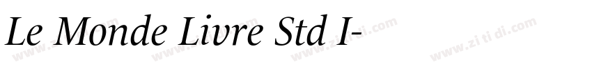 Le Monde Livre Std I字体转换